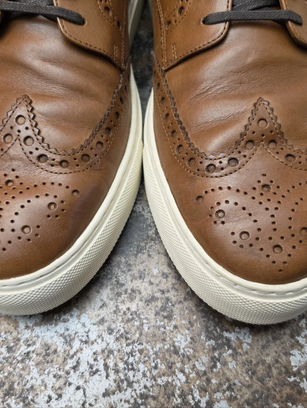Cole Haan Winslow Wingtip Oxford Sneakers Shoes Sz 10 Brown Leather C35600